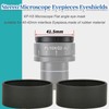 2 Pcs Stereo Microscope Eyepiece Eye Cup Rubber Flat Angle