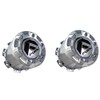 2 Pack - 1003-38 Fuel Dually Wheels Center Cap Chrome