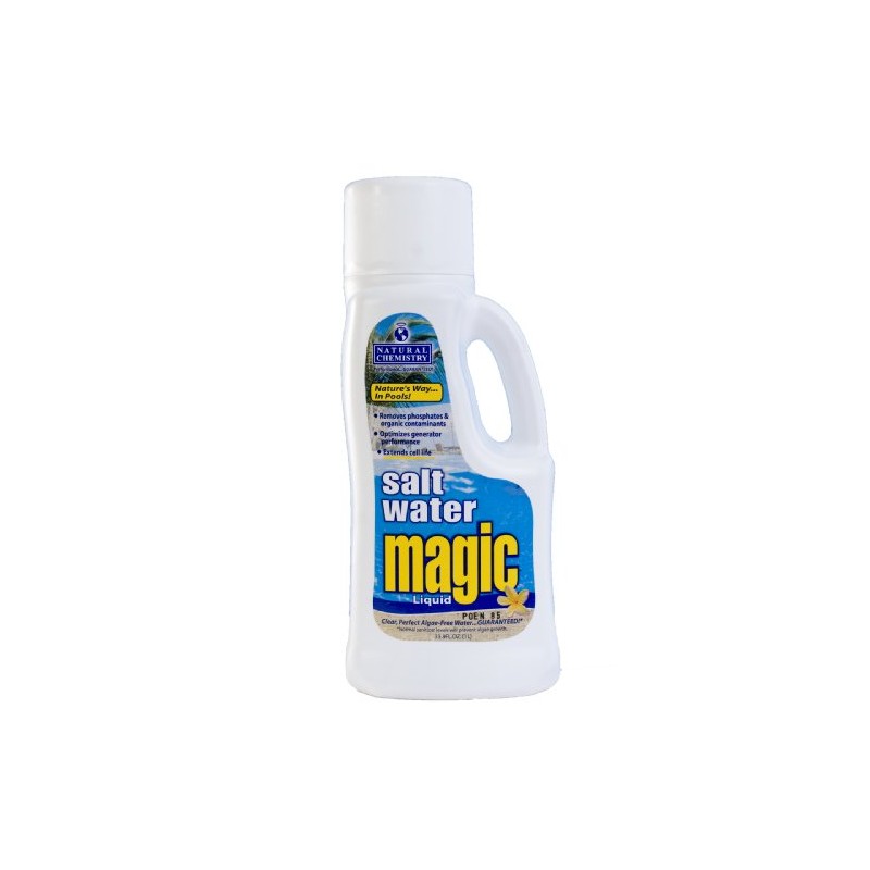 Natural Chemistry Pool Salt Water Magic Liquid, 1 Liter, Single,
