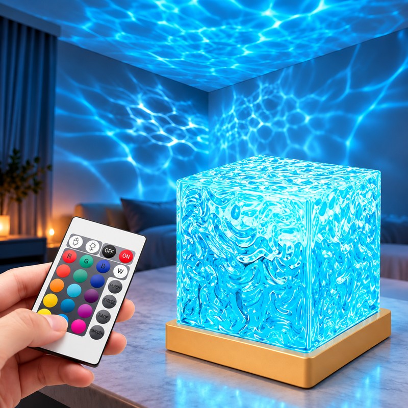 RGB Water Ripple Projector Light for Ambient Lighting – 16