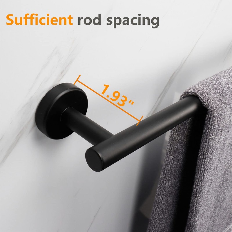 TocTen Bath Towel Bar - Thicken SUS304 Stainless Steel Bathroom