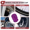 HEROFFIX 4 Pcs Mesh Pattern Tire Valve Stem Caps Decorative