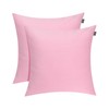 Thmyo 2 Pack 100% Cotton Solid Decorative Square Throw Pillow