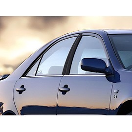 Rvinyl Pillar Post Pre Cut Window Trim Kits in Gloss Black Compatible with Toyota Camry 1997-2001 with Adhesive Back