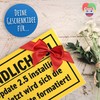 DankeDir! Fünfundzwanzig Update 2.5-30 x 20 cm Schild - Geschenkidee
