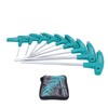 9Pcs Hex Wrench TShape Double Head NonSlip Handle Screw Tightening