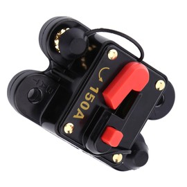 Milltrip Car Breaker, 12V Circuit Breaker, 150A DC Reset Fuse for Car Audio Marine Boat Bike Stereo System, 80-300A Alloy Breaker Switch with Quick Reset Function (3.14" x 2.04" x 1.57")