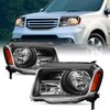 SOCKIR Headlight Assembly Pair Fit 2012 2013 2014 2015 Honda