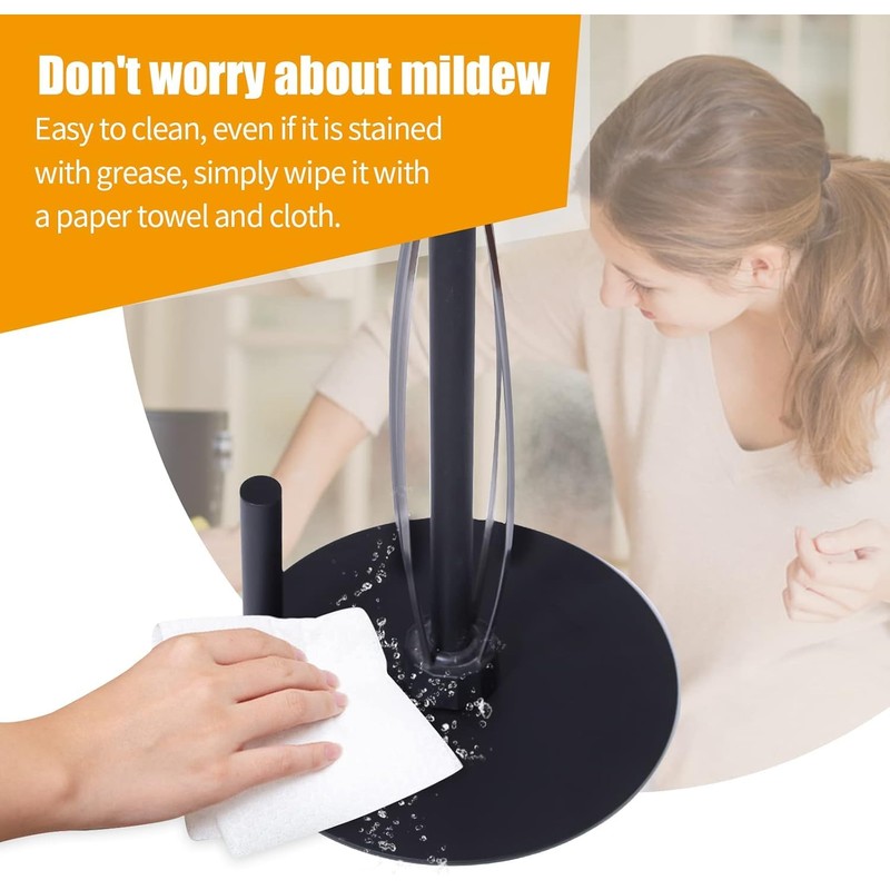 Paper Towel Holder Countertop Stainless Steel Paper Towel Dispenser Standing
