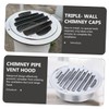 Gadpiparty Stainless Steel Rainproof Air Vent Protector Cover Louvered Grille