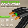GEARit 360 Rotating Flat Plug Extension Cord (6ft, Black) Multi