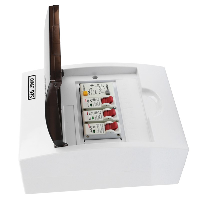 Fuse Box 2 Way 40A 30mA RCD + 2 MCB