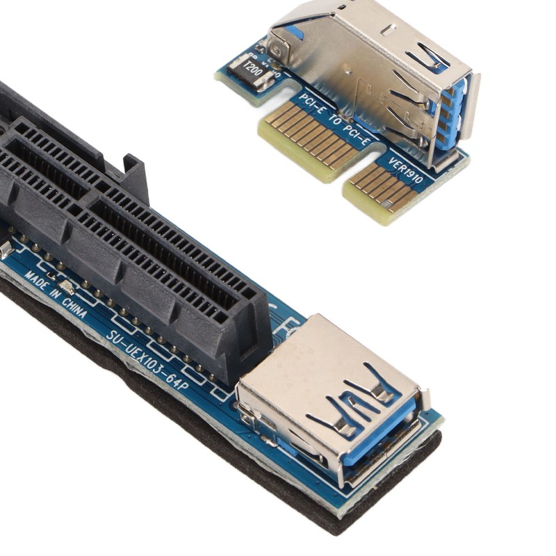 PCIE Extension Cable Integrated Power Supply Gold Plated Contacts Fine