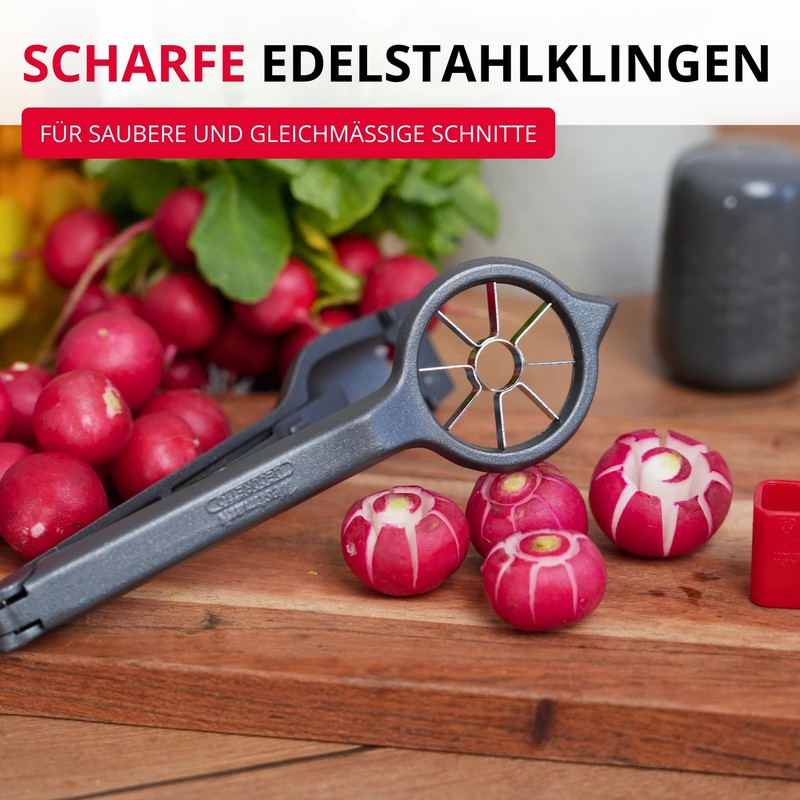 Westmark Radish Cutter Decoretto Black Edition - Decorate Radishes &