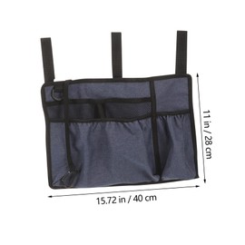 SAFIGLE Wheelchair Armrest Storage Bag Multifunctional Walker Pouch for Seniors Durable Capacity for Essentials for Wheelchairs and Walkers