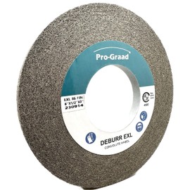 Pro-Graad EXL Deburring Wheel - 8" x 1/2" x 3" 8S Fine Grit - Silicon Carbide - Metal Deburring, Finishing and Polishing Wheel - Convolute - 14629 - (1 Pack)