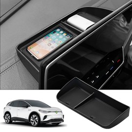 FIILINES Center Console Organizer for 2022-2024 Toyota Corolla Cross, Dash Storage Tray Accessories Black(Not for Toyota Corolla)