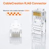 CableCreation Conectores Cat6 RJ45, paquete de 100 extremos Cat6 RJ45,