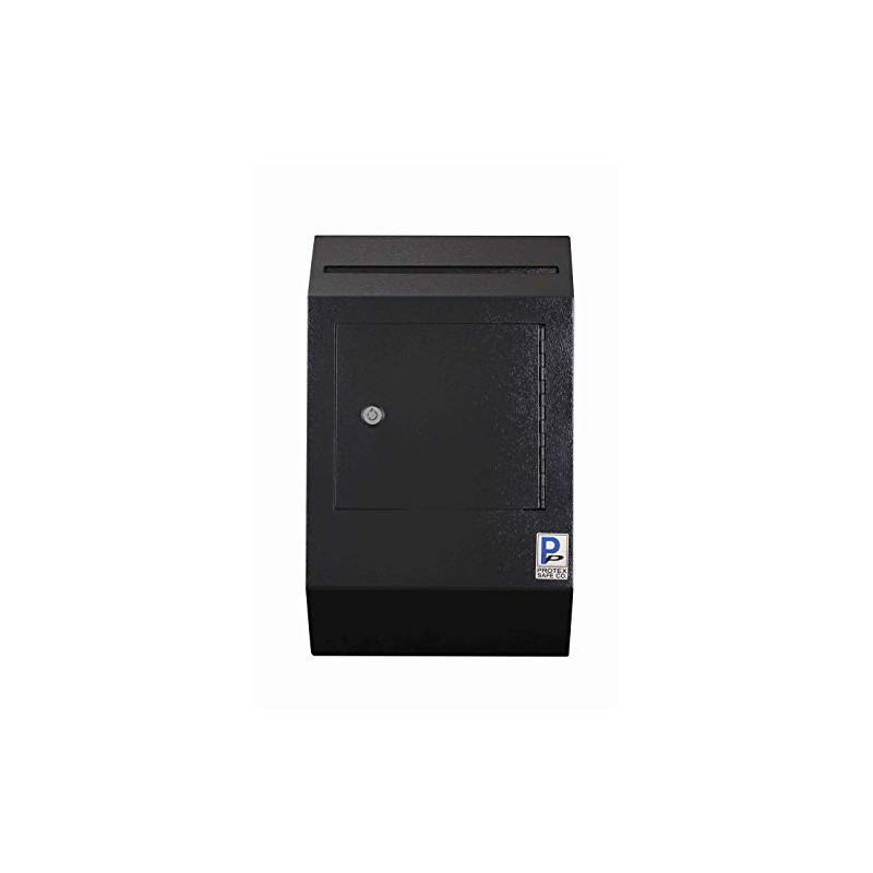 Protex Drop Box Security Lock Box (WDB-110)-Black,Heavy duty,Piano hinge, Secure
