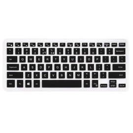 Keyboard Cover Compatible for Dell Inspiron 14 5481 5482 5485, Dell Inspiron 13 5000 7000 Series 5370 7375 7368 7378 7386, Dell Inspiron 15 5000 7000 Series i5568 7573 7569 (No Numeric Keypad)- Black