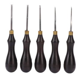 Leather Edge Beveller, Professional Leather Edge Beveller Steel Blade Ebony Handle Five Sizes Cutting beveling Leather Edge Skiver Tool DIY Leathercraft Accessories (2.25mm)