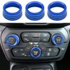 AC Radio Knob Cover Compatible with Jeep Renegade 2018 2019
