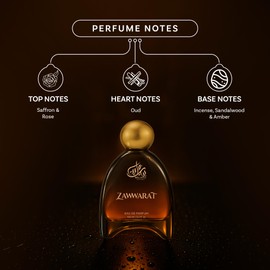 Bella Vita Luxury ZAWWARAT Unisex Fragrance | EDP Perfume for Men and Women | Amber Top Note | 100 ml pack | 3.4 Fl. Oz. | Woody and Amber notes | Gift for Men and Women | Eau de Parfum