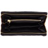 Lee Wallet, Luxury Italian Soft Leather, Round Zipper, Black