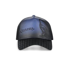 Cuadra Gorra para Caballero en Piel de Bovino Azul (MX/US, Alfa, Talla única, Azul Marino)