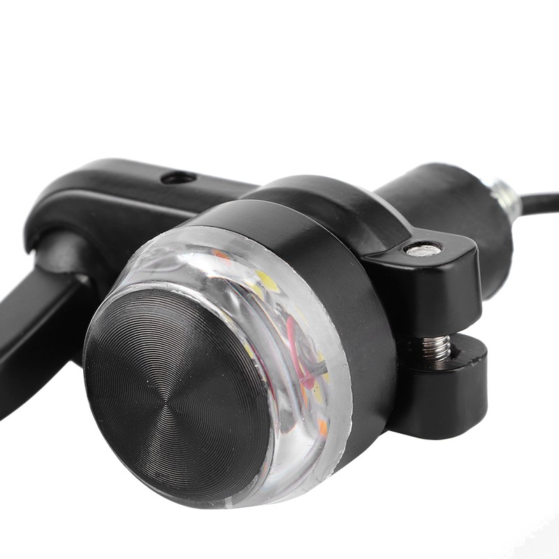 2pcs 7/8in Handlebar Rearview Mirrors with LED Turn Signal Amber