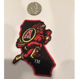 Unbranded SDSU SAN DIEGO STATE AZTECS VINTAGE EMBROIDERED IRON ON PATCH 3.25" X 2.5"