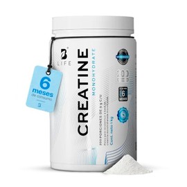 B Life Creatina Monohidratada 1 kg en polvo | 200 Servicios | 5 g por porción | Alta Pureza y Mayor Absorción | Creatine Monohydrate.