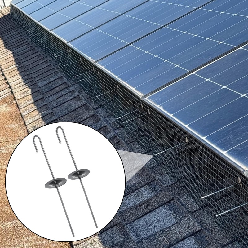 LANIAKEA 100 Packs Solar Panel Guard Clips Solar Panel Bird