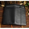 Le'aokuu Mens Genuine Leather Organizer Checkbook Card Case Bifold Wallet
