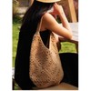 Crochet Tote Bag Knitted Shoulder Tote Bag for Women Soft