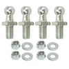 4Pcs 10mm Ball Studs 5/16‑18 Thread High Hardness Rugged Stable