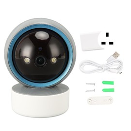 2K Indoor Camera Night Vision Mode Support Infrared Detection 2.4G Wireless Camera with Two Way Audio for Pet Infant 100‑240V