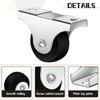 Maitys 24 Pcs 1" Small Casters Wheels Mini Rigid Non