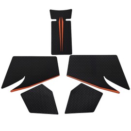 Motorcycle Tank Pads Side Gas Knee Grip Protective StickerApplies toKTM DUKE790/890 DUKE890R 2024+ (Black and orange)