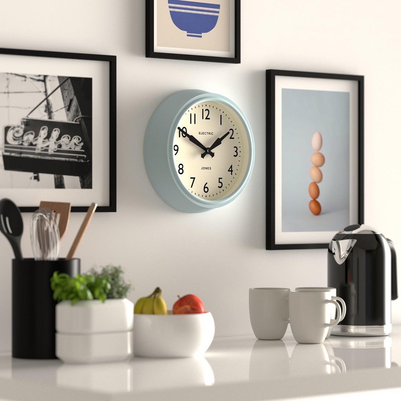 JONES CLOCKS® Telecom wall Clock | Round Vintage Retro Clock