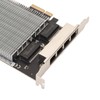 PoE Network Card 4 RJ45 Ports PCIe Slot 2.5G 30W