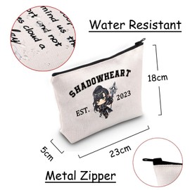 JXGZSO BG3 Shadowheart Inspired Cosmetic Bag Video Game Fan Gift Shadowheart Merch Adventure Game Lover Gift