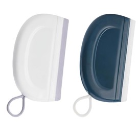 Shower Squeegees for Window, Glass, Shower Door, 2 Pcs Mini Glass Squeegee for Dhower Doors Bathroom & Kitchen