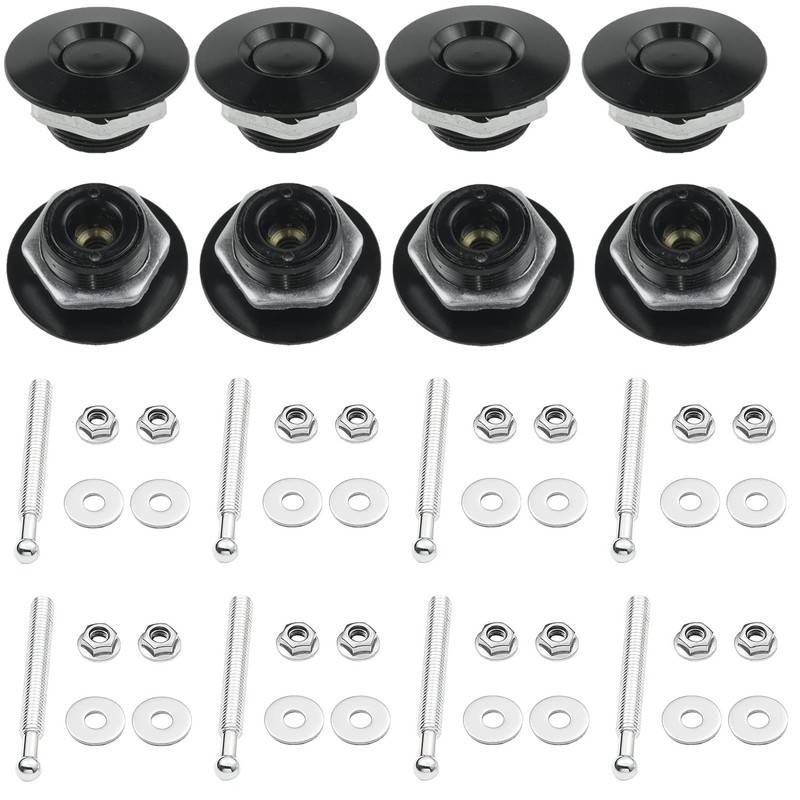 GETIROTE Quick Release Bumper Hood Pins Universal Quick Release Latch