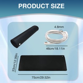 FunnAura 35 × 75 cm Grounding Sheet Earthing UK, Pemf Mat, Earthing Sheets for Improving Sleep and Balance