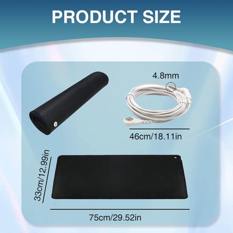 FunnAura 35 × 75 cm Grounding Sheet Earthing UK, Pemf