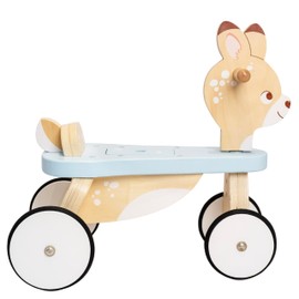 Le Toy Van - Petilou Wooden Ride On Deer Push Along Toy for Toddlers | Suitable for Boy Or Girl 1 Year Old +, Small