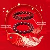 Feng Shui Pixiu Cinnabar Bracelet, Red Cinnabar Feng Shui Wealth