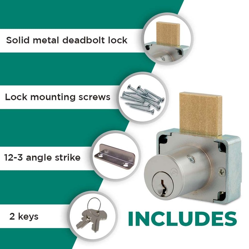 Olympus Lock 200DW Deadbolt Lock | 1-3/8" Chrome Key Lock