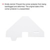 sourcing map Adjustable Cardboard Corner Protector, Cardboard Edges Protector 6x6x2.2cm